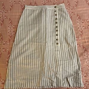 Madewell side button skirt